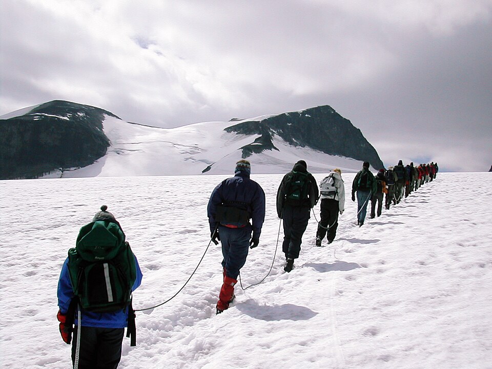 Galdhøpiggen seen from Styggebrean, Norway
