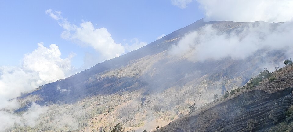 Mount Rinjani peak, Indonesia