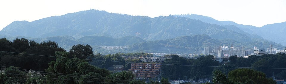 Mount Takao seen from the east in Hachioji, Tokyo, Japan